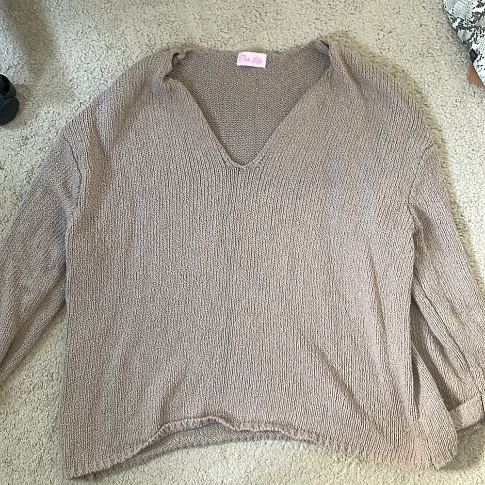 Pink Lily Sweater